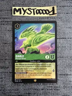 Carte Lorcana Disney TCG Diablo 70/204 Legendaire Chapitre 4 Francais Exc - Image 1