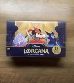 Disney Lorcana First Chapter Booster Box 24 Packs TCG Sealed 🇬🇧 + Acrylic Case - Image 1