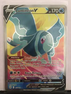 Lumineon V 155/172 Full Art Near Mint Condition Card Pokemon TCG! Read Desc! - Image 1