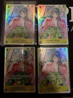 🔥 One piece TCG Kouzuki Hiyori [OP06 - OP06-106] Playset 4x cards 🔥 - Image 1