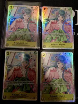 🔥 One piece TCG Kouzuki Hiyori [OP06 - OP06-106] Playset 4x cards 🔥 - Image 2
