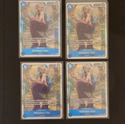 One Piece Card Game Nefeltari Vivi EB03-024 SR 4-Card Lot Foil English - Image 1