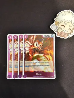 4x OP15-067 Shura R Playset -One Piece TCG- Adventure on Kami's Island Eng - Image 1