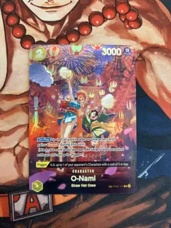 Bandai One Piece Card Game O-Nami OP06-101 SP Holo Character Wings Captain - Image 1