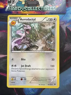 Pokemon Card Aerodactyl Fates Collide Rare 76/124 NM - Image 1
