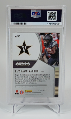 Ke'Shawn Vaughn 2020 Panini Prizm Draft Picks Rookies Pink Pulsar RC #143 PSA 10 - Image 2