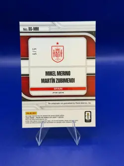 MIKEL MERINO MARTIN ZUBIMENDI 2026 PRIZM FIFA WORLD CUP GOLD DUAL AUTO #5/5 - Image 2