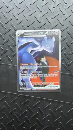 Team Rocket's Mewtwo ex 281/217 SIR Ascended Heroes Pokemon Card - Image 1