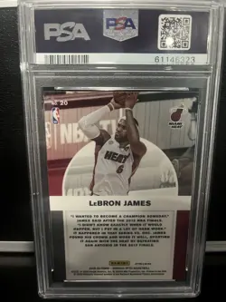 Panini Donruss Optic Winner Stays Purple Prizm LeBron James #20 PSA 10 - Image 2