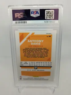 ANTHONY DAVIS 2019-20 PANINI DONRUSS OPTIC SILVER HOLO #90 PSA 10 - Image 2