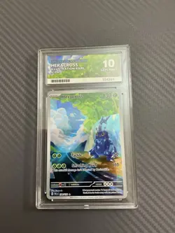 Pokemon TCG Heracross Paldea Evolved Holo Card Illustration Rare ACE 10 - Image 1