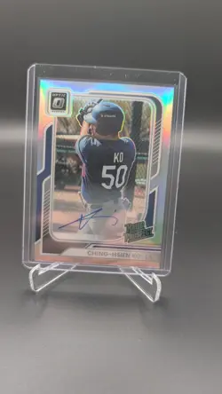2026 Panini Donruss Ching-Hsien Ko Sliver Prizm Optic Auto - Image 1