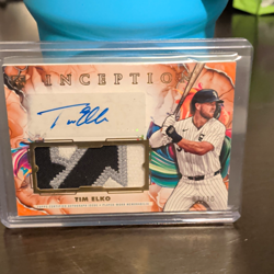 Topps 2025 Inception Tim Elko IAPC-TE White Sox Auto Patch 01/10 Insert - Image 1