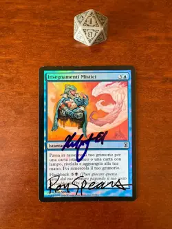1x Foil Mistical Teachings Time Spiral Italian Double Signed Good Condition mtg - Image 1