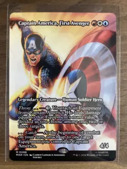 MTG Marvel Super Heroes -Captain America, First Avenger Mythic Non Foil Full Art - Image 1