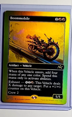 2025 MTG Magic The Gathering DFT Aetherdrift 1st First Place Foil 454 Boommobile - Image 1