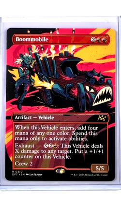 2025 MTG Magic The Gathering DFT Aetherdrift Borderless #310 Boommobile - Image 1