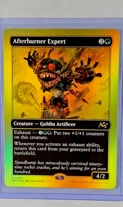 MTG Magic The Gathering DFT Aetherdrift First Place Foil #464 Afterburner Expert - Image 1