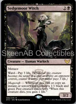 MTG SkeenAB Sedgemoor Witch Strixhaven: School of Mages LP - Image 1