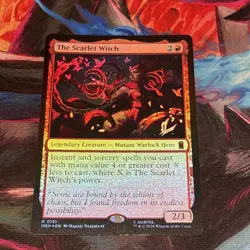 MTG The Scarlet Witch Foil 0151 Marvel Super Heroes MSH NM - Image 1