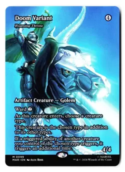 Doom Variant - Roaming Throne (Borderless) 99 MAR Magic: The Gathering - Image 1