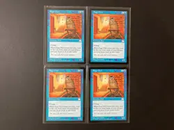4 x SAGE OWL from WL Weatherlight MTG Magic the Gathering Vintage Blue - Image 1
