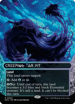 Creeping Tar Pit (Borderless) - Edge of Eternities Stellar Sights - 9 - NM - MTG - Image 1
