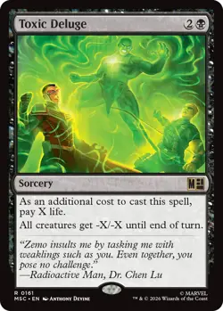 Toxic Deluge Light Play, English Magic the Gathering MTG Commander: Marvel Super - Image 1