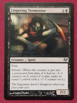 Magic The Gathering EVENTIDE LINGERING TORMENTOR black card MTG - Image 1