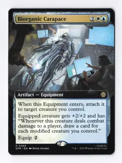 Biorganic Carapace (Extended Art) 0269 (R) MTG Marvel's Spider-Man (SPM) - Image 1
