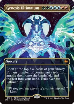 Genesis Ultimatum (Borderless) [Tarkir: Dragonstorm Special Guests] Foil Near Mi - Image 1