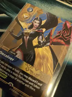 Riftbound Leblanc, Deceiver Plated Metal Card - Image 3