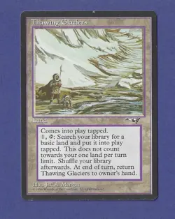 1996 Magic the Gathering - Thawing Glaciers - Alliances MTG - Image 1