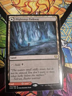 MTG Magic: Kaldheim: Blightstep Pathway / Searstep Pathway #252/285 - Image 3