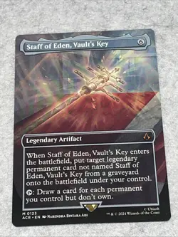 Staff of Eden, Vault's Key (Borderless) Universes Beyond: Assassin's Creed Foil - Image 1