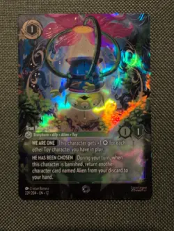 Diseny Lorcana Card English - Alien True Believer Enchanted #229 - Wilds Unknown - Image 1