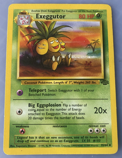 Exeggcute 35/64 Jungle Regular - Pokemon TCG 1999 WotC LP Free Shipping US - Image 1