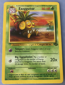 Exeggcute 35/64 Jungle Regular - Pokemon TCG 1999 WotC LP Free Shipping US - Image 2