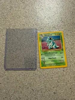 Nidoqueen - 12/130 Base Set 2 Holo Rare SWIRL Pokemon - MP CONDITION. - Image 1