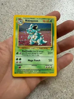 Nidoqueen - 12/130 Base Set 2 Holo Rare SWIRL Pokemon - MP CONDITION. - Image 2