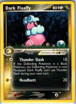 Dark Flaaffy 33/109 Non Holo Team Rocket Returns - Pokemon Card - NM - Image 1