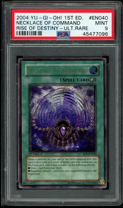 Necklace Of Command RDS-EN040 1st Edition-Ultimate Rare Yugioh PSA 9 *096 - Image 1