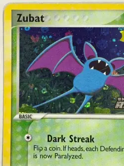 Zubat 82/109 Reverse Holo Stamped EX Team Rocket Returns Pokemon TCG 2004 LP - Image 2