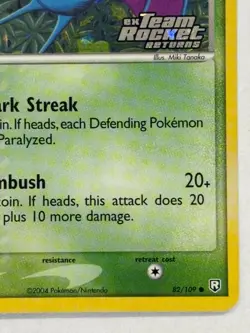 Zubat 82/109 Reverse Holo Stamped EX Team Rocket Returns Pokemon TCG 2004 LP - Image 4