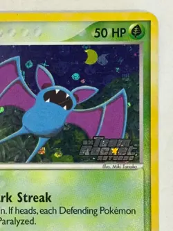 Zubat 82/109 Reverse Holo Stamped EX Team Rocket Returns Pokemon TCG 2004 LP - Image 5