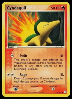 Cyndaquil 59/101 Common Hidden Legends Pokemon Near Mint - Image 1