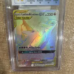 Pokemon Latias & Latios GX Team Up Secret Rare Full Art #190 CGC 10 Pristine - Image 3