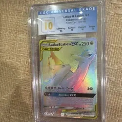 Pokemon Latias & Latios GX Team Up Secret Rare Full Art #190 CGC 10 Pristine - Image 4