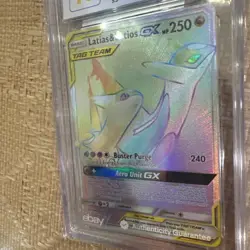 Pokemon Latias & Latios GX Team Up Secret Rare Full Art #190 CGC 10 Pristine - Image 5