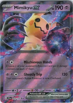 MIMIKYU EX 069/159 Double Rare JOURNEY TOGETHER Pokemon Holo Near Mint - Image 1